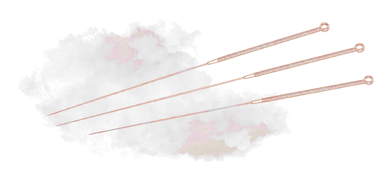 Acupuncture needles decorative