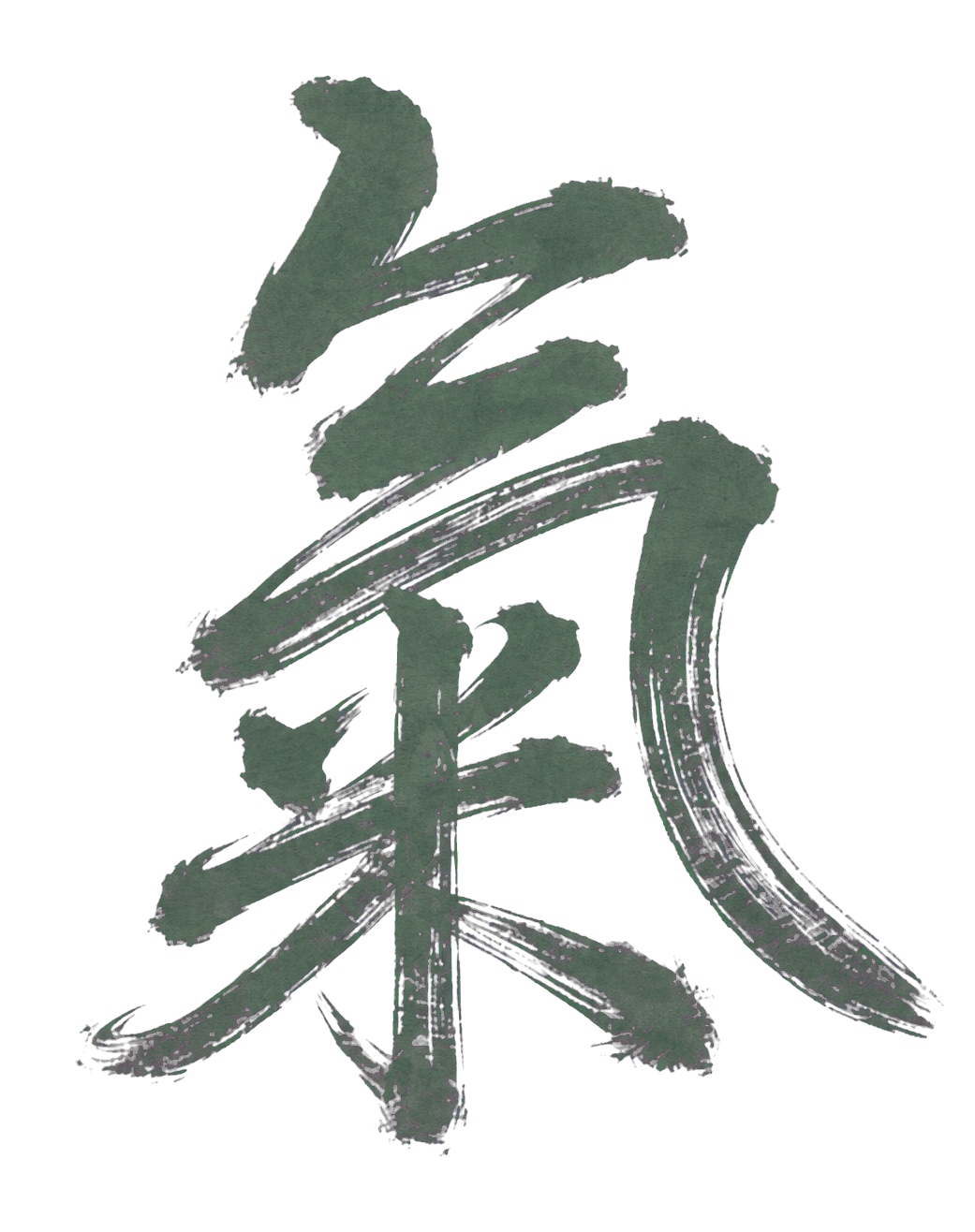 Qi Calligraphy Decorative Watermark